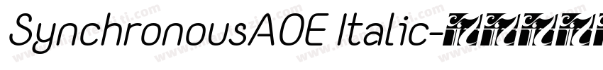 SynchronousAOE Italic字体转换